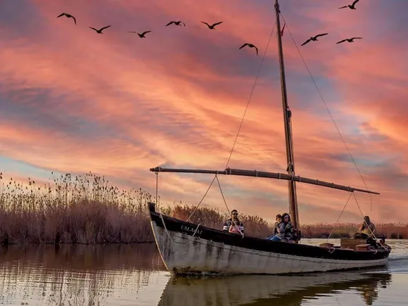 Magical Sunset in the Albufera with a Boat Ride from Valencia