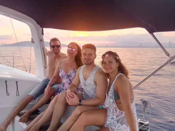 Sunset Sailing in Barcelona with Open Bar & Tapas, Small Group
