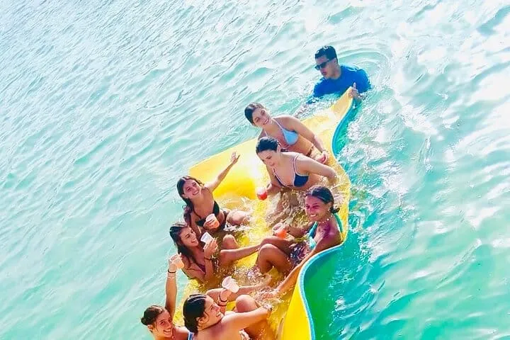Enjoy in natural pool sand bar