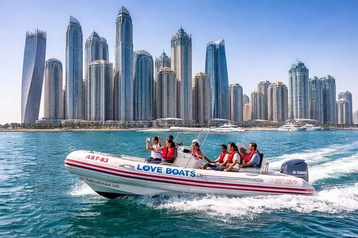 Speedboat to Atlantis and Burj Al Arab in Dubai