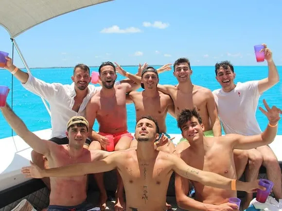 Isla Mujeres party catamaran in Cancun