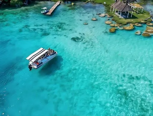 Bacalar Seven Color Lagoon Private Boat Adventure with BBQ Option