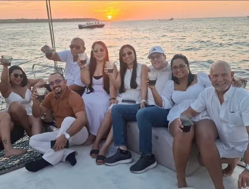 Cartagena Sunset Catamaran Cruise with Open Bar and Music