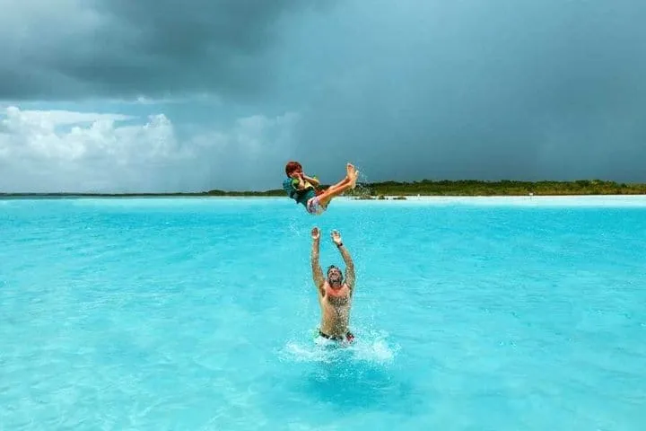 Bacalar Seven Color Lagoon Private Boat Adventure with BBQ Option