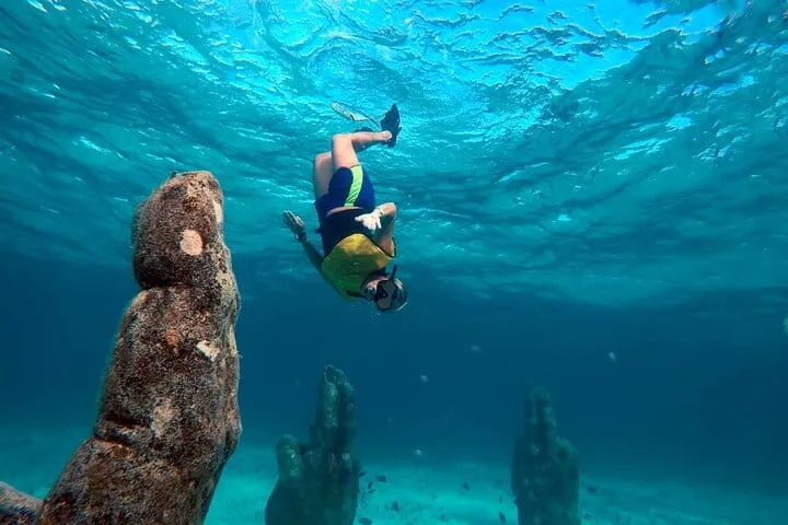 Cancun Snorkeling Tour: Swim with Turtles, Reef, Underwater Museum and Shipwreck