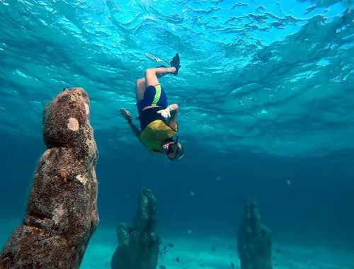 Cancun Snorkeling Tour: Swim with Turtles, Reef, Underwater Museum and Shipwreck