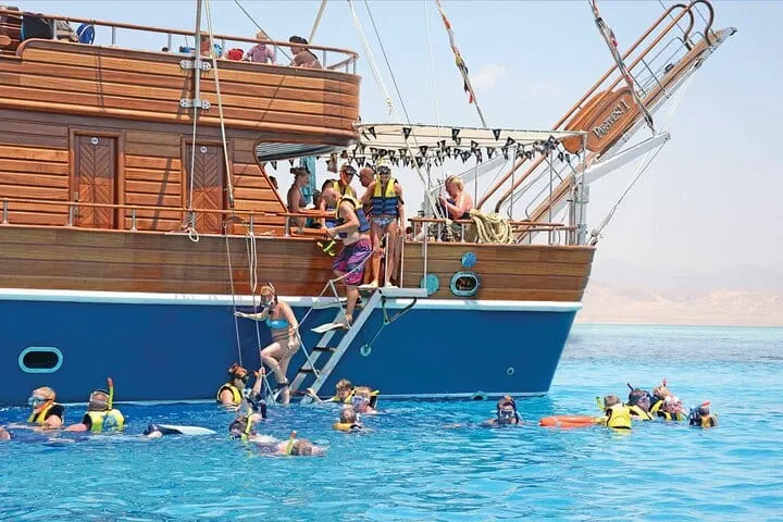 Snorkelling over a coral reef in the Red Sea, Hurghada