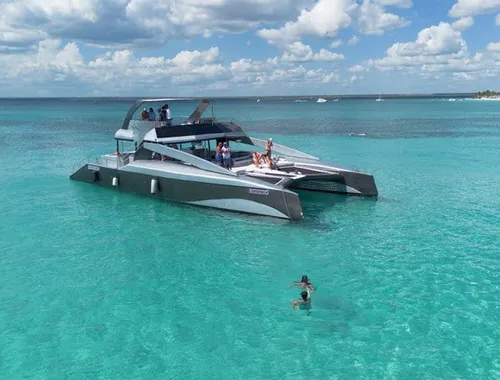 Punta Cana Private Luxury Power Catamaran to Catalina Island