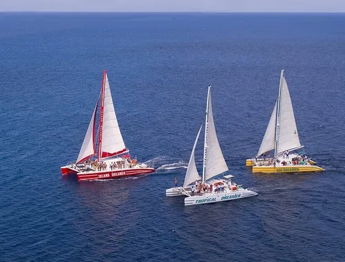 Party on the water: Sail, snorkel, and groove to a Reggae DJ with an open bar on a Montego Bay catamaran!