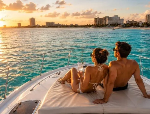 Private Luxury 44ft Yacht Cancun Isla Mujeres up to 13 Pax