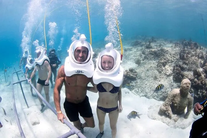 Snorkelling off St Maarten