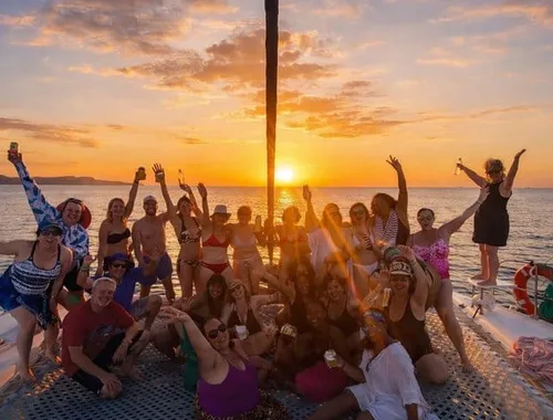 Costa Rica Sunset Catamaran Cruise Open Bar Snorkeling