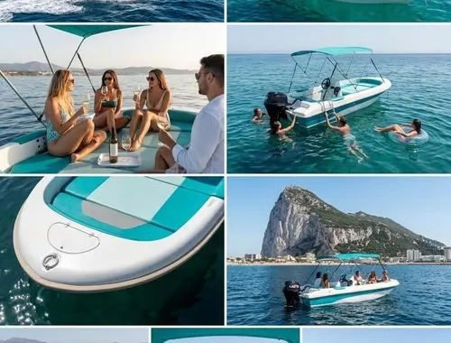 Estepona: Alquiler de barco sin licencia 2h para 4 personas