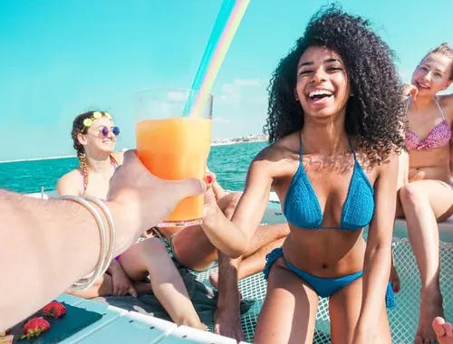 Private Sunset Catamaran Cancun 3 Hour Sail with Open Bar