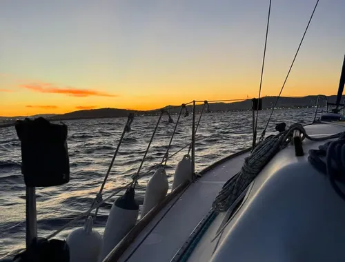 Shared: Barcelona Sunset Sailboat Cruise with Drinks and Snacks (9 pax)