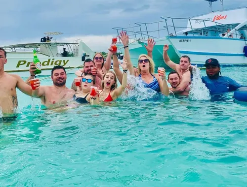 Punta Cana Booze Cruise, Snorkeling, Sand-Bar with Entertainment & Open Bar