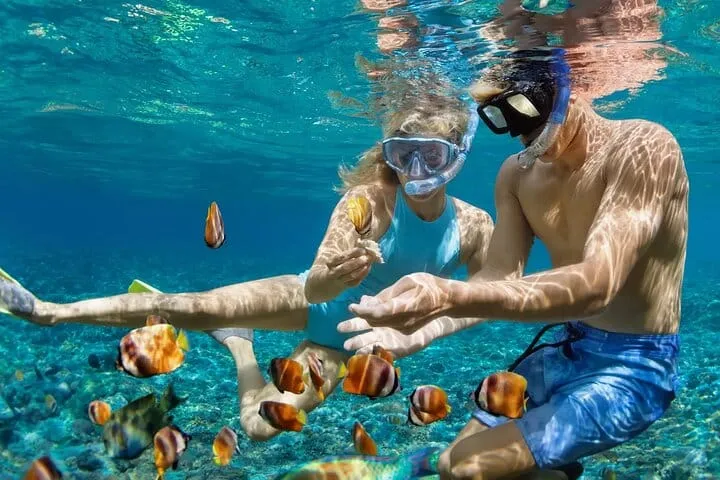 Isla Mujeres 4-in-1 Catamaran: Snorkel, Beach Club & Open Bar