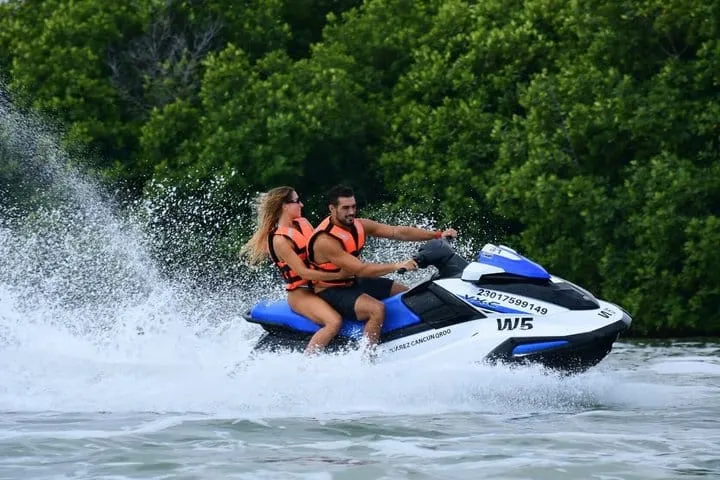 Jet Ski Cancun Nichupte Lagoon Ride Solo or Double