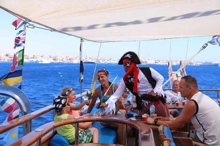  Hurghada Pirates sailing boat to Orange bay & Buffet Lunch