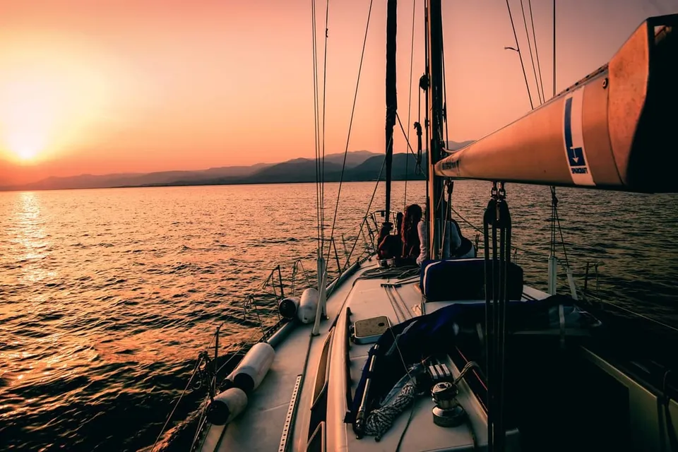Sailing boat on a dolphin-watching trip from Sotogrande