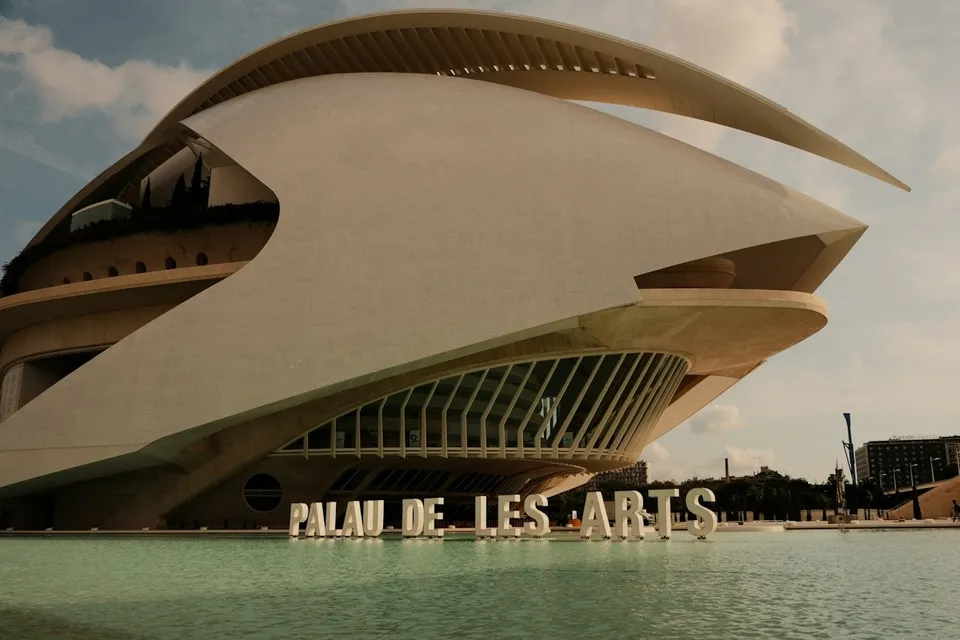 The Palau de les Arts in the City of Arts and Sciences, Valencia. Photo via Unsplash