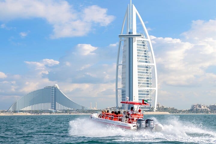 The Burj Al Arab, seen from the water